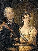 Manuel Dias de Oliveira Portrait of John VI of Portugal and Charlotte of Spain painting